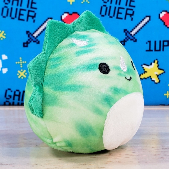 Squishmallow Rocio the Triceratops 3.5" Clip UltraSoft Learning Express Plush - Picture 2 of 12